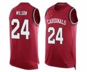 Men's Arizona Cardinals #24 Adrian Wilson Limited Red Player Name & Number Tank Top Football Jersey