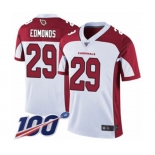 Men's Arizona Cardinals #29 Chase Edmonds White Vapor Untouchable Limited Player 100th Season Football Jersey