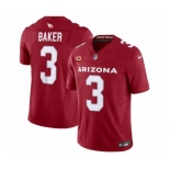 Men's Arizona Cardinals #3 Budda Baker Red 2023 F.U.S.E. With 4-Star C Patch Vapor Untouchable F.U.S.E. Limited Football Stitched Jersey