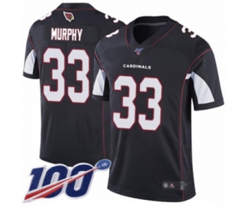 Men's Arizona Cardinals #33 Byron Murphy Black Alternate Vapor Untouchable Limited Player 100th Season Football Jersey