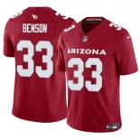 Men's Arizona Cardinals #33 Trey Benson Red 2024 F.U.S.E. Vapor Untouchable Limited Football Stitched Jersey