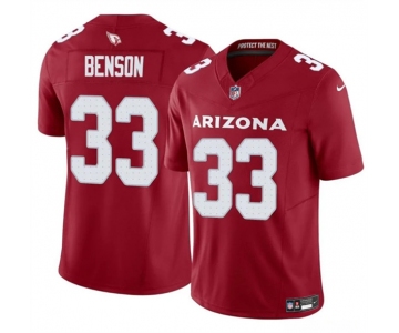 Men's Arizona Cardinals #33 Trey Benson Red 2024 F.U.S.E. Vapor Untouchable Limited Football Stitched Jersey