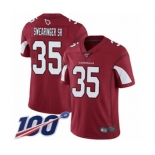 Men's Arizona Cardinals #35 D.J. Swearinger SR Red Team Color Vapor Untouchable Limited Player 100th Season Football Jersey