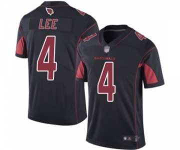 Men's Arizona Cardinals #4 Andy Lee Limited Black Rush Vapor Untouchable Football Jersey