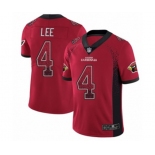 Men's Arizona Cardinals #4 Andy Lee Limited Red Rush Drift Fashion Football Jersey