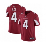 Men's Arizona Cardinals #4 Andy Lee Red Team Color Vapor Untouchable Limited Player Football Jersey