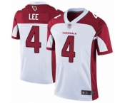 Men's Arizona Cardinals #4 Andy Lee White Vapor Untouchable Limited Player Football Jersey