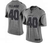 Men's Arizona Cardinals #40 Pat Tillman Limited Gray Gridiron Football Jersey