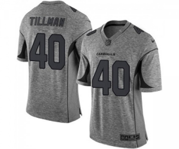 Men's Arizona Cardinals #40 Pat Tillman Limited Gray Gridiron Football Jersey