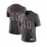 Men's Arizona Cardinals #40 Pat Tillman Limited Gray Static Fashion Football Jersey