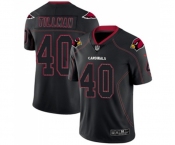 Men's Arizona Cardinals #40 Pat Tillman Limited Lights Out Black Rush Football Jersey