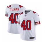 Men's Arizona Cardinals #40 Pat Tillman Limited White Team Logo Fashion Football Jersey