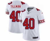 Men's Arizona Cardinals #40 Pat Tillman Limited White Team Logo Fashion Football Jersey