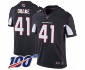 Men's Arizona Cardinals #41 Kenyan Drake Black Alternate Vapor Untouchable Limited Player 100th Season Football Jersey