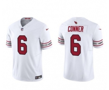 Men's Arizona Cardinals #6 James Conner White 2023 F.U.S.E. Vapor Untouchable F.U.S.E. Limited Football Stitched Jersey