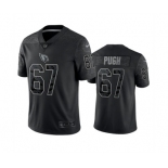 Men's Arizona Cardinals #67 Justin Pugh Black Reflective Limited Stitched Football Jersey