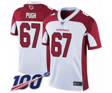 Men's Arizona Cardinals #67 Justin Pugh White Vapor Untouchable Limited Player 100th Season Football Jersey