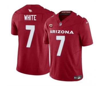 Men's Arizona Cardinals #7 Kyzir White Red 2024 F.U.S.E. With 2-Star C Patch Vapor Untouchable Limited Football Stitched Jersey