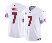 Men's Arizona Cardinals #7 Kyzir White White 2024 F.U.S.E. With 2-Star C Patch Vapor Untouchable Limited Football Stitched Jersey