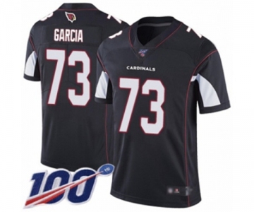 Men's Arizona Cardinals #73 Max Garcia Black Alternate Vapor Untouchable Limited Player 100th Season Football Jersey