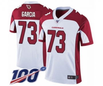 Men's Arizona Cardinals #73 Max Garcia White Vapor Untouchable Limited Player 100th Season Football Jersey