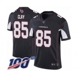 Men's Arizona Cardinals #85 Charles Clay Black Alternate Vapor Untouchable Limited Player 100th Season Football Jersey