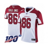 Men's Arizona Cardinals #86 Ricky Seals-Jones White Vapor Untouchable Limited Player 100th Season Football Jersey