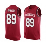 Men's Arizona Cardinals #89 Andy Isabella Limited Red Player Name & Number Tank Top Football Jersey