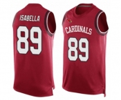 Men's Arizona Cardinals #89 Andy Isabella Limited Red Player Name & Number Tank Top Football Jersey