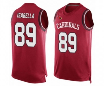 Men's Arizona Cardinals #89 Andy Isabella Limited Red Player Name & Number Tank Top Football Jersey