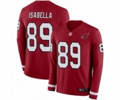 Men's Arizona Cardinals #89 Andy Isabella Limited Red Therma Long Sleeve Football Jersey