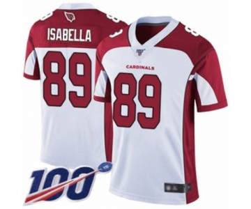 Men's Arizona Cardinals #89 Andy Isabella White Vapor Untouchable Limited Player 100th Season Football Jersey