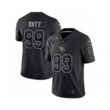 Men's Arizona Cardinals #99 J.J. Watt Black Reflective Limited Stitched Football Jersey