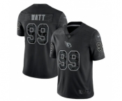 Men's Arizona Cardinals #99 J.J. Watt Black Reflective Limited Stitched Football Jersey