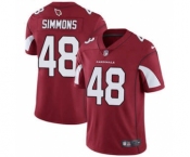 Men's Cardinals #48 Isaiah Simmons Red Team Color Stitched Football Vapor Untouchable Limited Jersey