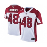 Men's Cardinals #48 Isaiah Simmons White Stitched Football Vapor Untouchable Limited Jersey