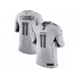 Men's Nike Arizona Cardinals #11 Larry Fitzgerald Limited Gray Gridiron II NFL Jersey