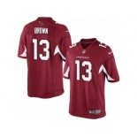 Men's Nike Arizona Cardinals #13 Jaron Brown Limited Red Team Color NFL Jersey