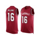 Men's Nike Arizona Cardinals #16 Chad Williams Limited Red Player Name & Number Tank Top NFL Jersey