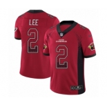 Men's Nike Arizona Cardinals #2 Andy Lee Limited Red Rush Drift Fashion NFL Jersey