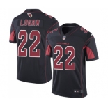 Men's Nike Arizona Cardinals #22 T. J. Logan Limited Black Rush Vapor Untouchable NFL Jersey