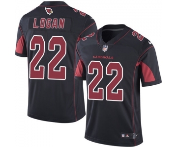 Men's Nike Arizona Cardinals #22 T. J. Logan Limited Black Rush Vapor Untouchable NFL Jersey