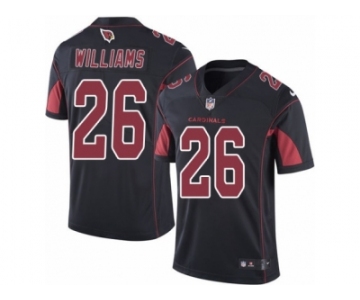 Men's Nike Arizona Cardinals #26 Brandon Williams Limited Black Rush NFL Jersey