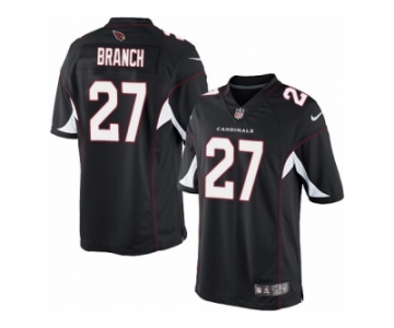 Men's Nike Arizona Cardinals #27 Tyvon Branch Limited Black Alternate NFL Jersey