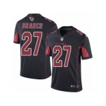 Men's Nike Arizona Cardinals #27 Tyvon Branch Limited Black Rush NFL Jersey