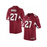 Men's Nike Arizona Cardinals #27 Tyvon Branch Limited Red Team Color NFL Jersey