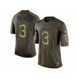 Men's Nike Arizona Cardinals #3 Carson Palmer Limited Green Salute to Service NFL Jersey