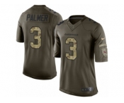 Men's Nike Arizona Cardinals #3 Carson Palmer Limited Green Salute to Service NFL Jersey