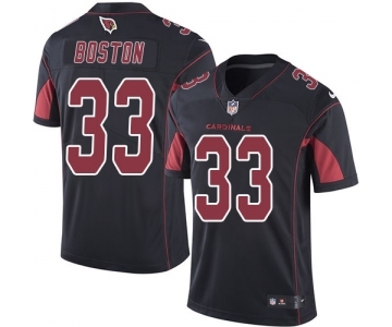 Men's Nike Arizona Cardinals #33 Tre Boston Limited Black Rush Vapor Untouchable NFL Jersey