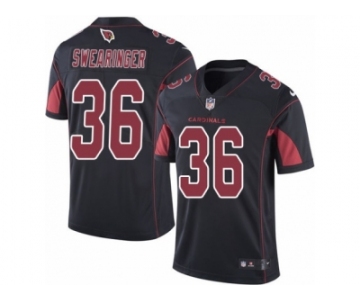 Men's Nike Arizona Cardinals #36 D. J. Swearinger Limited Black Rush NFL Jersey